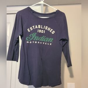 Womens Indian Motorcycle Shirt Large